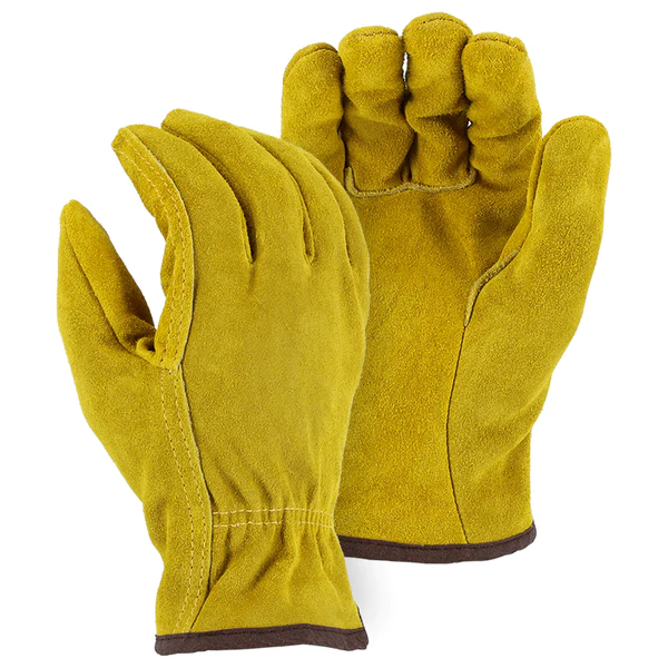 Majestic Glove 1508F/8 Winter Lined Split Cowhide Drivers Gloves, S