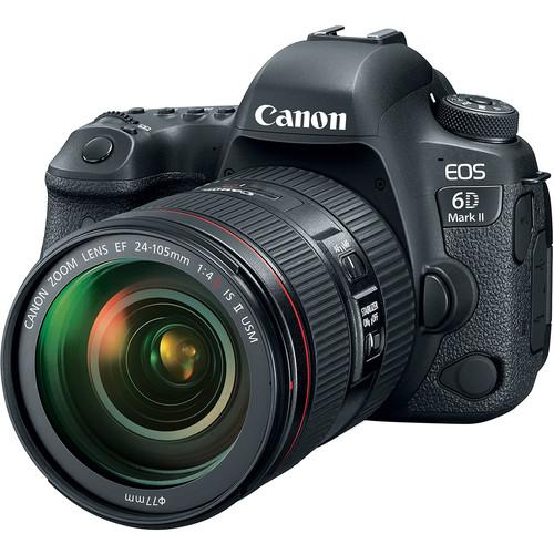 Canon USA 1897C009 EOS 6D Mark II DSLR Camera 24-105mm f/4L II Lens