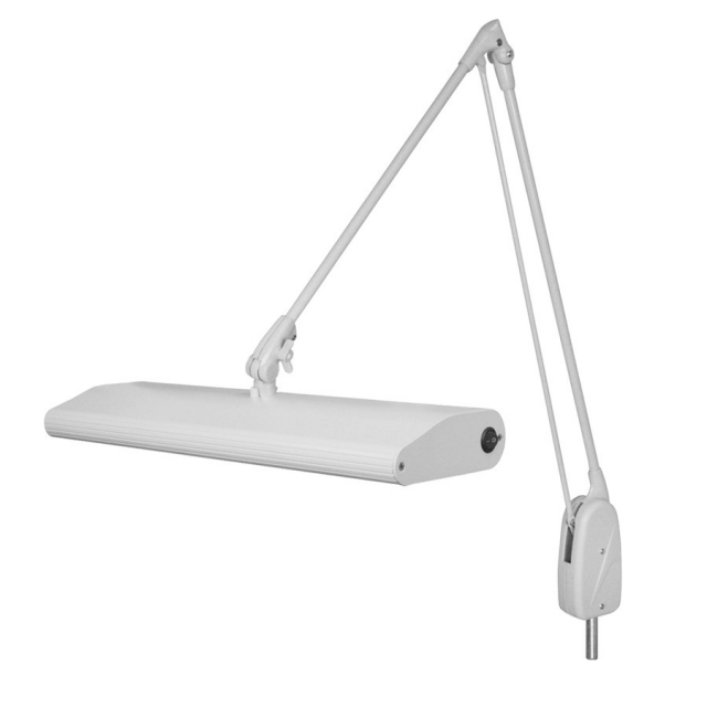 Dazor 2234C-DG-DL Gray Fluorescent 30W Task Light w/ 43" Classic Arm