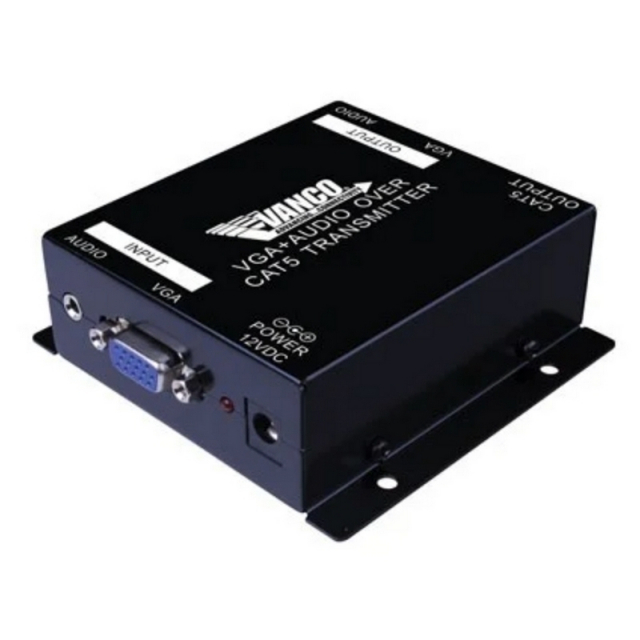 Vanco 280546 VGA Over Cat5E/Cat6 Extender with Audio 1000 ft