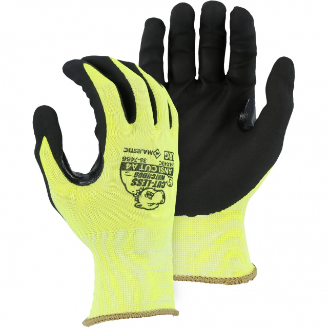 Majestic Glove 35-7466/XS Watchdog Dipped Cut Resistant Gloves, XS