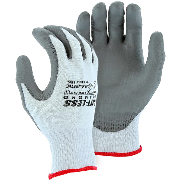 Majestic Glove 37-343N/L Cut-Less Dia-mond Seamless Knit Glove, L