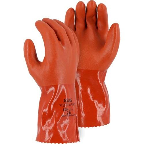 Majestic Glove 3702A/S Atlas Double Dipped 12" PVC Gloves, S