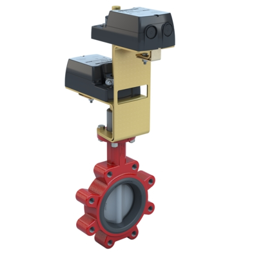 Bray 3LNE-05L2C/DM24-210-A 5" Lugged Butterfly Valve Closed