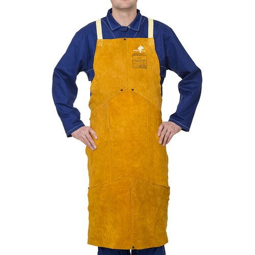 Weldas 44-2136 Apron 36" Bib Golden Brown Leather