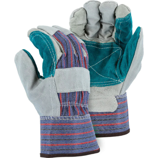 Majestic Glove 4501CDP/10 Split Cowhide Leather Palm Work Glove, L