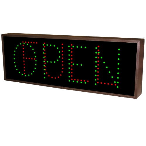 Signal-Tech 52285 TCL926GR-220/12-24VDC Open | Full LED Sign
