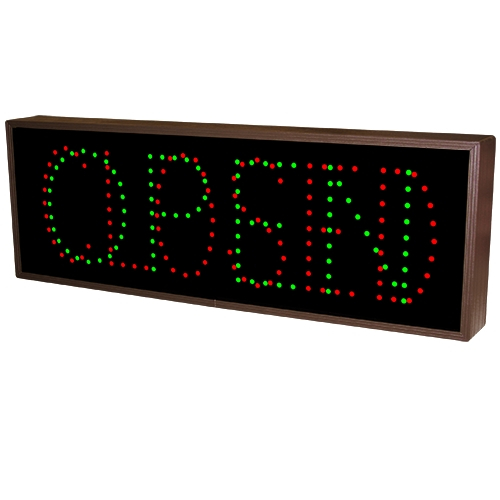 Signal-Tech 52287 TCL926GR-100/12-24VDC Open | Closed LED Sign