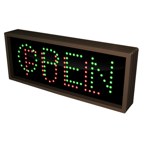 Signal-Tech 5898 TCL718GR-220/120-277VAC Open | Full LED Sign