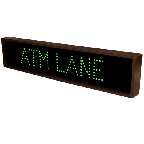 Signal-Tech 6026 TCL734G-121/120-277VAC ATM Lane LED Sign