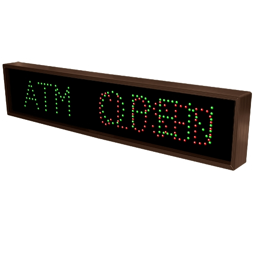 Signal-Tech 6076 TCL734GGR-110/120-277VAC ATM | Open | Closed LED Sign