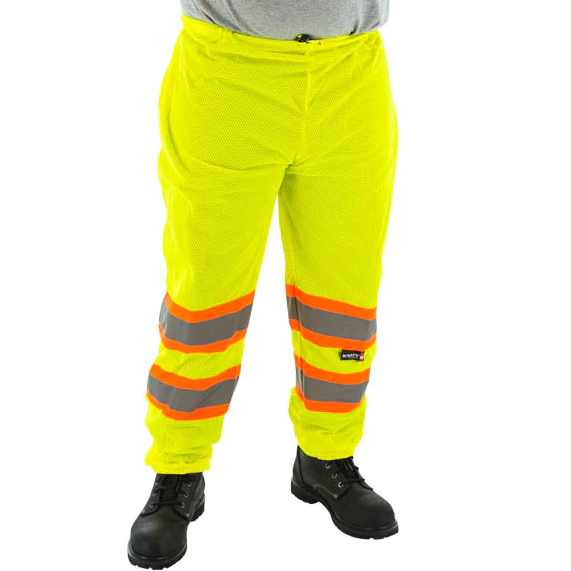 Majestic Glove 75-2501/X2 Hi-Viz Pants with DOT Striping, X2