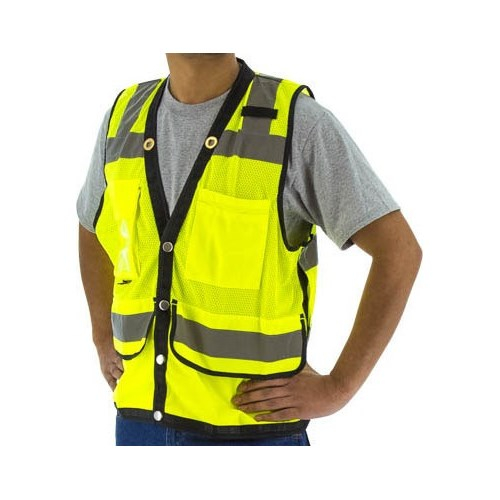 Majestic Glove 75-3207/X3 Heavy Duty Mesh Vest, Yellow, X3
