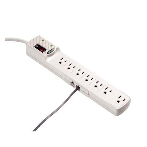 Fellowes 99014 7 Outlet Surge Protector with Phone Protection