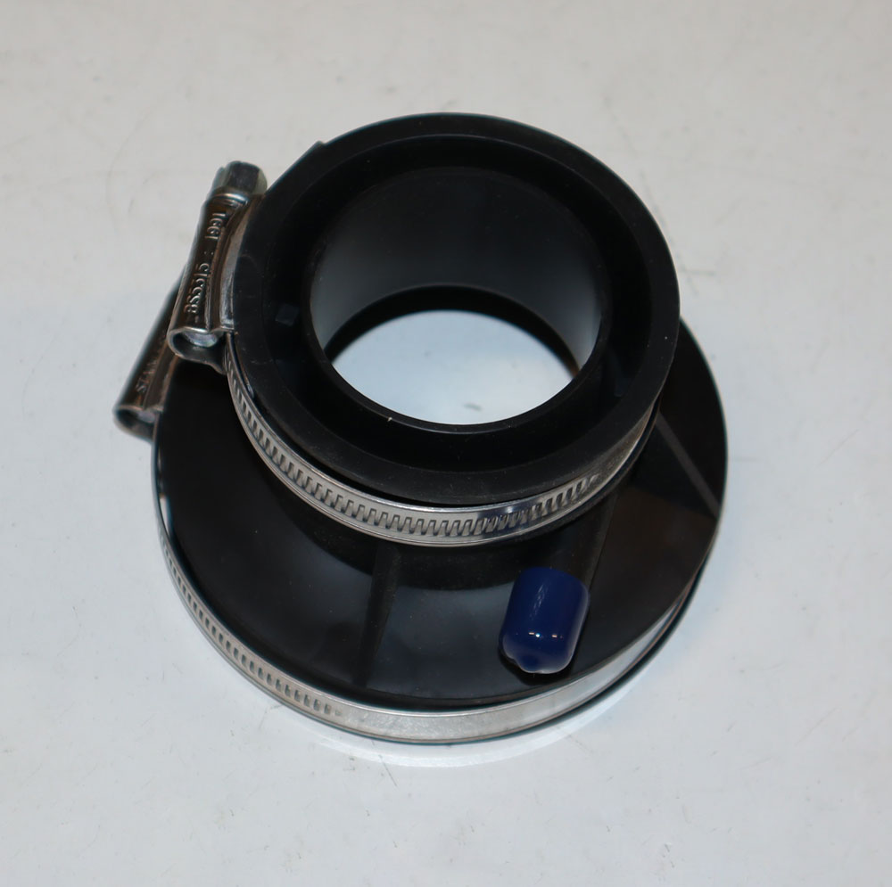 A.O. Smith 100224690 3 inch X 2 inch Blower Outlet Rubber Coupling with Drain