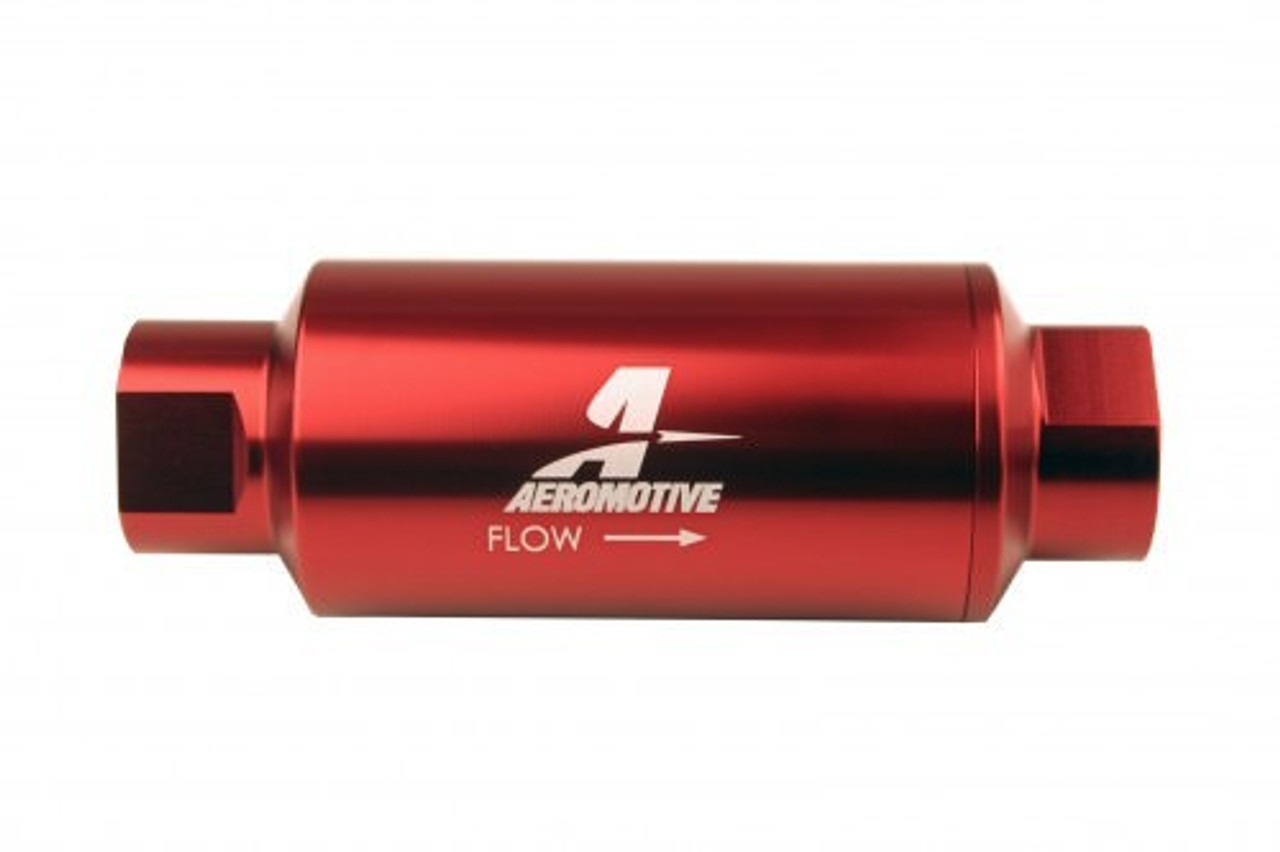 #10-ORB Fuel Filter Inline 10 Mircon Red 12340