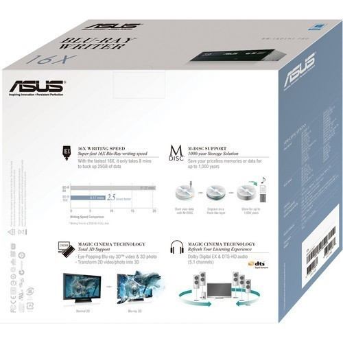 ASUS BW-16D1HT Ultra-Fast 16X Blu-Ray Burner