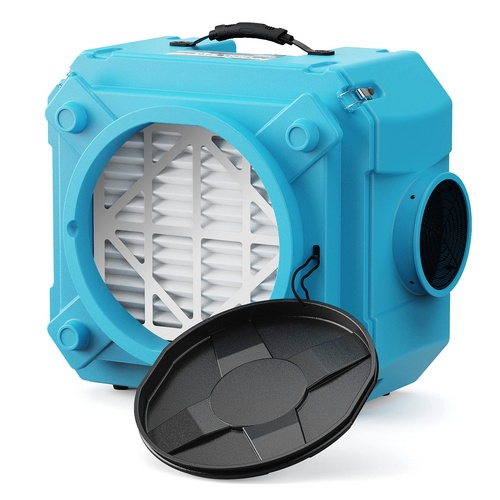 AlorAir CleanShield HEPA 550-Blue Air Scrubber, Filter Light, Blue