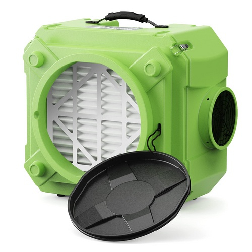 AlorAir CleanShield HEPA 550-Green Air Scrubber, Filter Light, Green