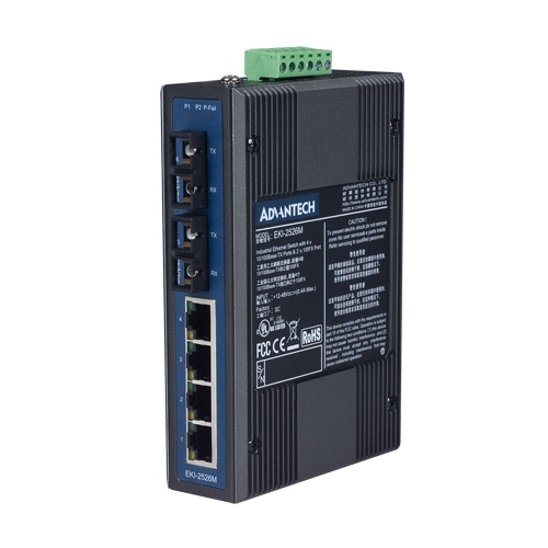 Advantech EKI-2526M-AE EKI-2526M Multi-mode Unmanaged Ethernet Switch