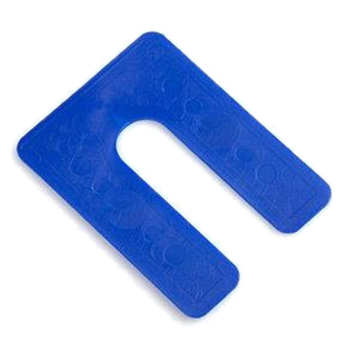 Glazelock GLZ23 Non-Interlocking Shims, 3 x 4 x 1/16", Blue