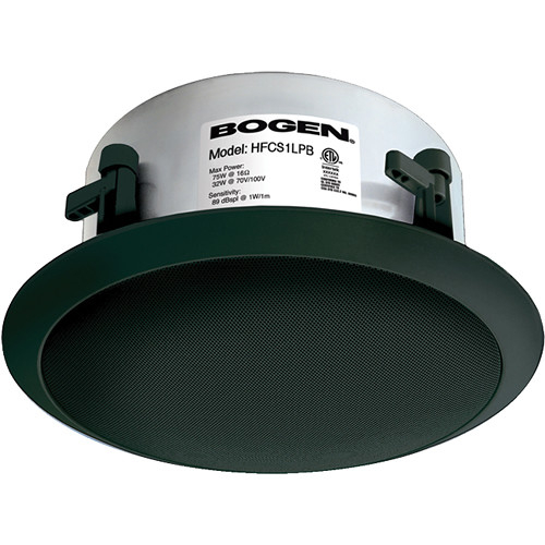 Bogen HFCS1LPB High-Fidelity Ceiling Speaker, Black