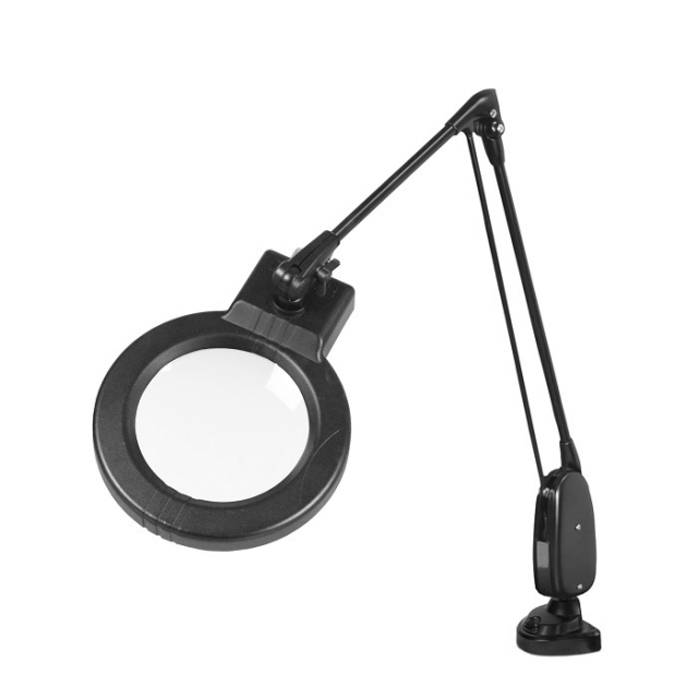 Dazor L1409-11-BK Black 3.75X Circline LED Magnifier with 33" Arm