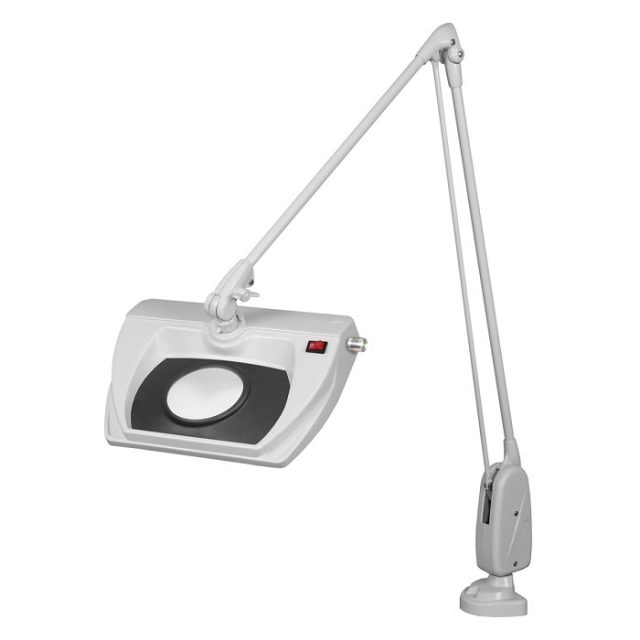 Dazor L1508-16-WH White 16-Diopter Stretchview Magnifier with 43" Arm