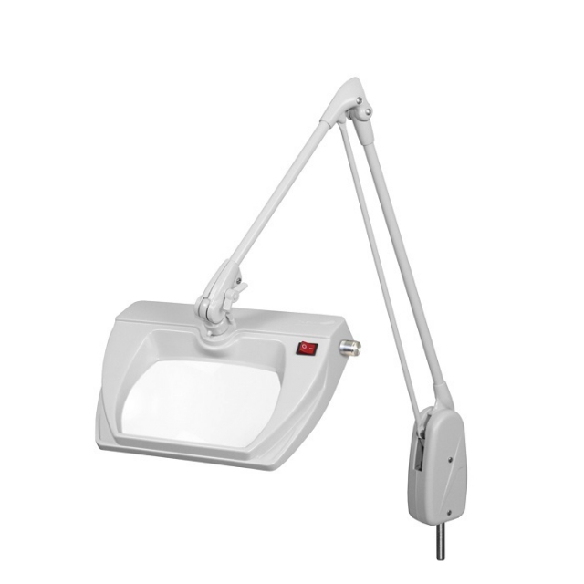 Dazor L1510-5-WH White 5-Diopter Stretchview LED Magnifier w/ 33" Arm