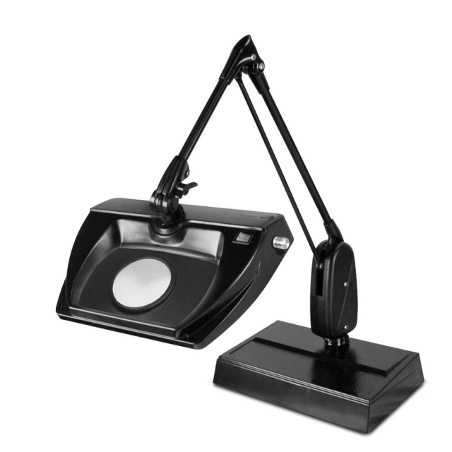 Dazor L1570-16-BK Black 16-Diopter Stretchview Magnifier with 33" Arm