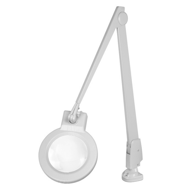 Dazor LMC200-11-DG Gray 11-Diopter Circline LED Magnifier w/ 42" Arm