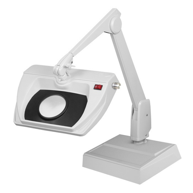 Dazor LMR100-16-WH White 16-Diopter 5X Stretchview LED Magnifier