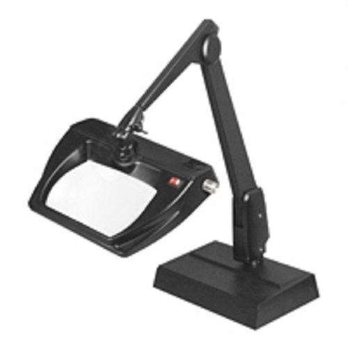 Dazor LMR100-5-BK Black 5-Diopter 2.25X Stretchview LED Magnifier