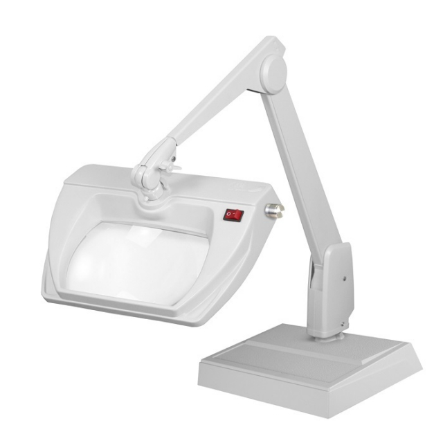 Dazor LMR100-5-WH White 5-Diopter 2.25X Stretchview LED Magnifier