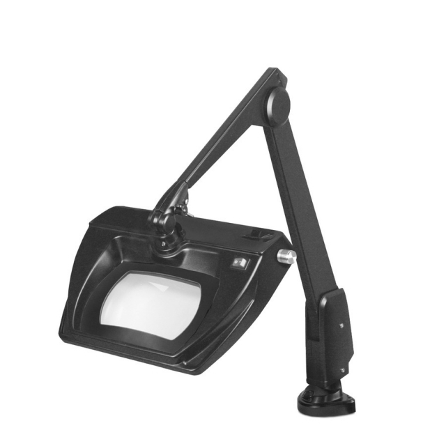 Dazor LMR150-5-BK Black 5-Diopter 2.25X Stretchview LED Magnifier