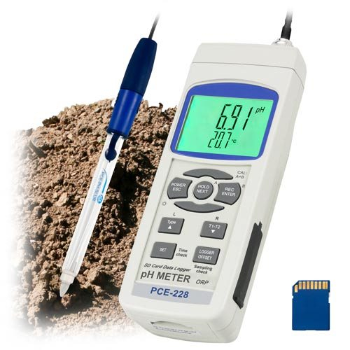 PCE Instruments PCE-228SLUR pH Meter, with pH-Electrode Probe