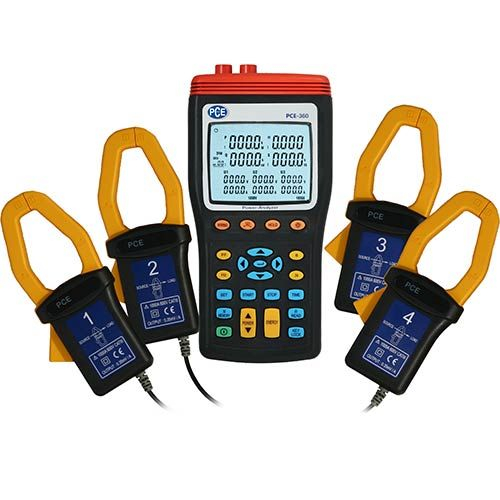 PCE Instruments PCE-360 Three-Phase Power Clamp Meter, RMS Value
