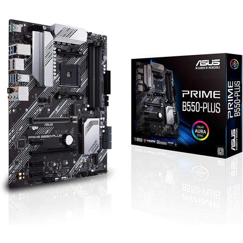 ASUS PRIME B550-PLUS AMD B550 ATX Motherboard with Dual M.2