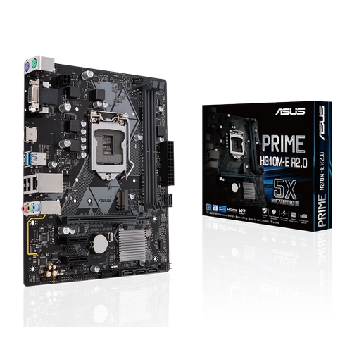 ASUS PRIME H310M-E R2.0 Intel LGA-1151 mATX Motherboard, DDR4 2666MHz