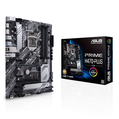 ASUS PRIME H470-PLUS/CSM Intel H470 ATX Motherboard with Dual M.2