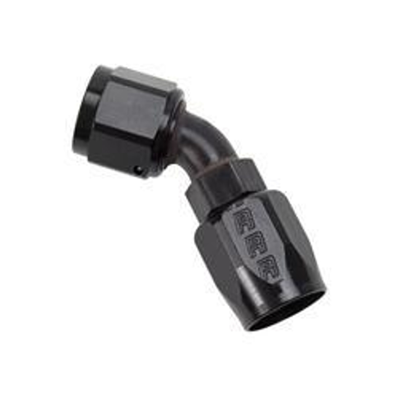 #8 45 Deg Hose End Black 610105