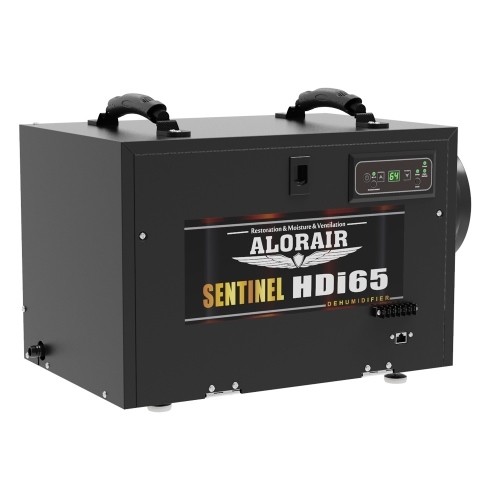 AlorAir Sentinel HDi65 Black 120 PPD Dehumidifier, Crawl Space, Black