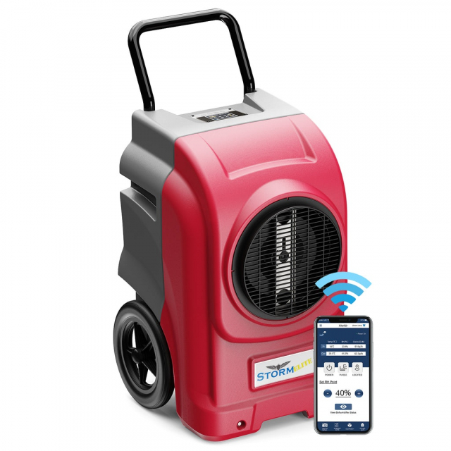 AlorAir Storm Elite-Red-WIFI Dehumidifier, Wi-Fi, 270 Pints, Red