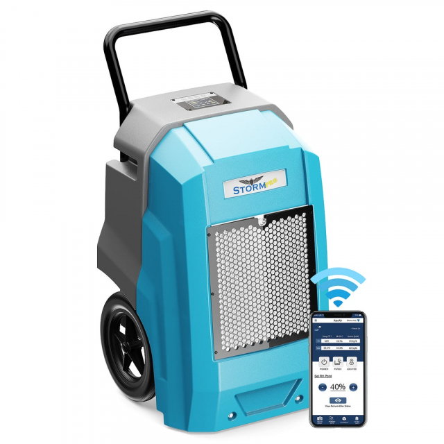 AlorAir Storm Pro-Blue-WIFI-New Dehumidifier, Wi-Fi, 180 Pints, Blue
