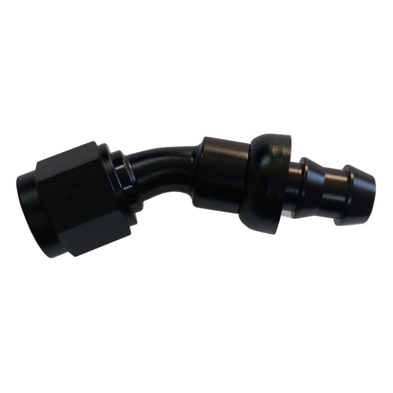 #6 30 Degree Hose End Push Lock HF-13006BLK