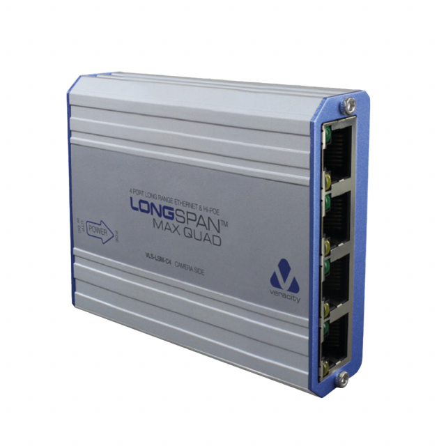 Veracity VLS-LSM-C4 LONGSPAN Max Quad Camera Device w/ High Power POE