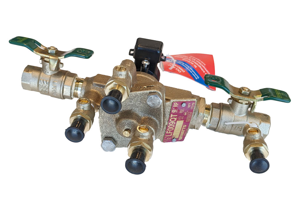 Watts LF009-QT-FS 1/2 inch RPZ Valve with Flood Sensor 88004110