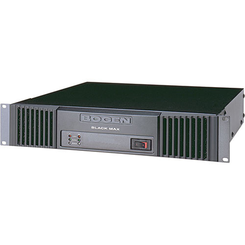 Bogen X450 Black Max Rackmount 70V Power Amplifier, 450W per Channel