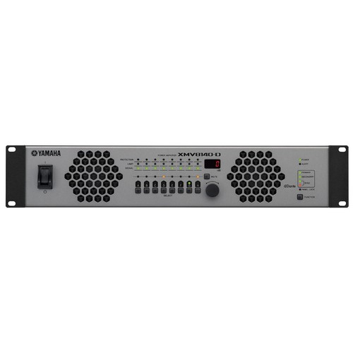 Yamaha XMV8140-D Multi-Channel Power Amplifier, Dante Digital Input