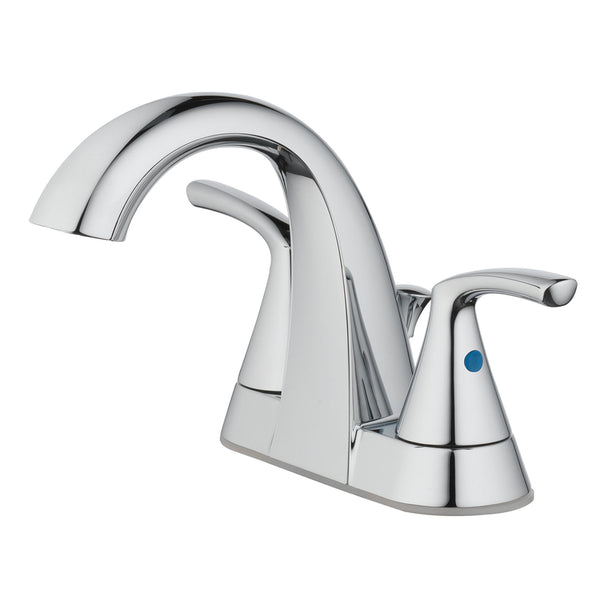 Oakbrook Collection Pacifica Chrome Transitional Two-Handle Bathroom Sink Faucet 4 in.